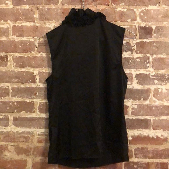 Calvin Klein Black Ruffle Blouse - Picture 3 of 4